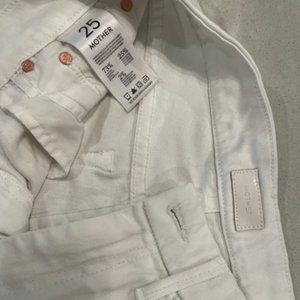 White MOTHER Jeans, Size 25